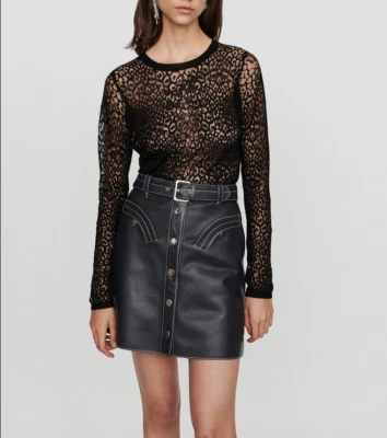 Blusa para mujer Maje talla 1/S de encaje MFPPU00222 Foto 1 de 4