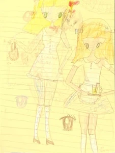 Noriko Ito "Untitled" Crayon and Pencil on Paper Signed - Picture 1 of 1
