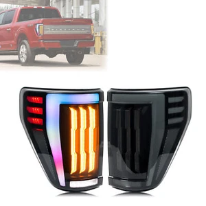 LED RGB Tail Lights for Ford F-150 F150 XL STX 2021-2023 Rear Lamps Assembly - Picture 1 of 5