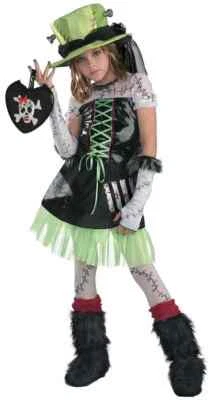 Disfraz de Monstruo Novia de Frankenstein Disfraz de Halloween Adolescente de Lujo para Niño Foto 1 de 2