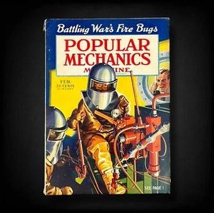 Popular Mechanics Magazine February 1942 WW2 Vintage History & Technology - Foto 1 di 12