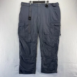 Duluth Trading pants men's 3XL x 32 Blue Belted Cargo Flex Workwear Tactical - Picture 1 of 9