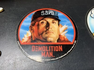 Demolition Man Pinball Machine Promo Plastic Speaker Cutout - Image 1 of 2
