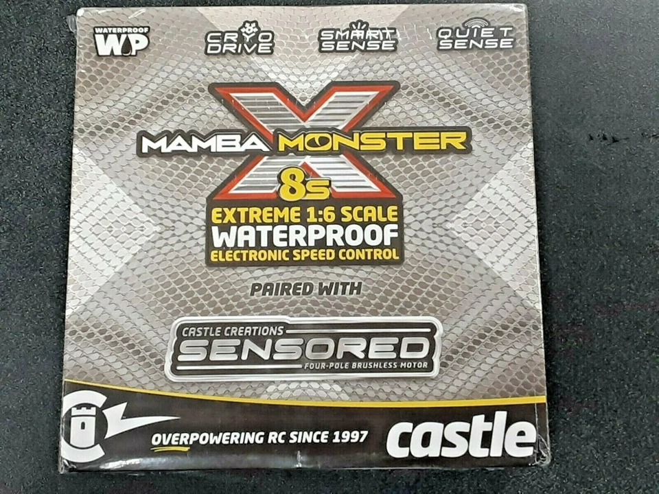 Castle Creations Mamba Monster X 8S 1/6 ESC/Motor Combo w/1717 Sensored Motor - Image 1 of 4
