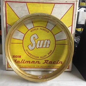 Sun Rim 798087 Rear Gold Vintage Motocross AHRMA Racing - Bild 1 von 1