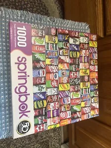 Soda Springbok puzzle jigsaw Cans 1000 piece Retro Refreshments New Nib Sealed - Picture 1 of 2