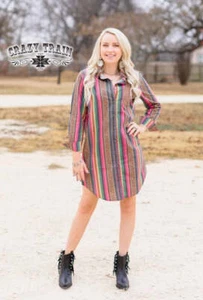 CLEARANCE - Giddy Up Button Down Dress/Duster (Reg. $29.95) - Picture 1 of 4