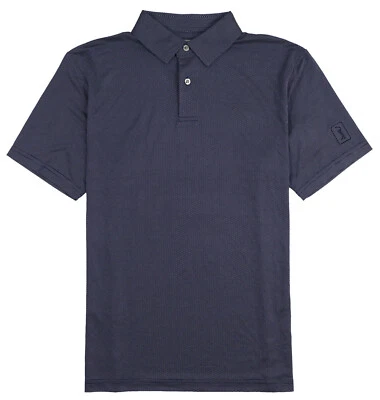 Camisa Polo de Golf PGA TOUR Ojo de Pájaro Texturizada 2XL XX-Grande Chaquetón Azul Blanco Lunares Foto 1 de 3
