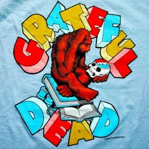 Camiseta Grateful Dead Camiseta De Colección 1985 Gorilla Skull Books Evolución PIB S Nueva - Imagen 1 de 12