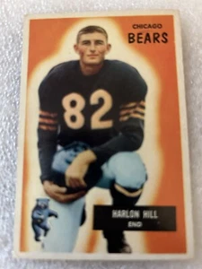 1955 BOWMAN #33 HARLON HILL RC CHICAGO BEARS - - Picture 1 of 3