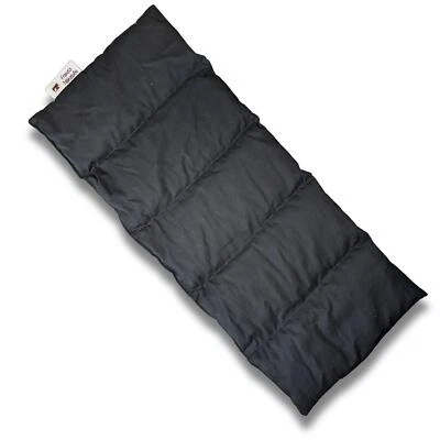 FRANZIS NÄHSTUBE Kirschkernkissen 50x20cm Schwarz Körnerkissen 100% Baumwolle für Wärme und Kälte