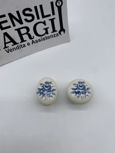 POMOLO POMELLO PER MOBILI IN PORCELLANA CON FIORE - MADE IN ITALY - Picture 1 of 1
