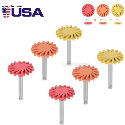 Kit de poloco dental compuesto pulido de resina disco espiral rueda de esmalte Foto 1 de 4