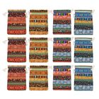 12pc Egyptian  Jewelry Coin Pouch Print Drawstring Gift Bag Cotton Sachet1966
