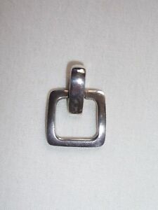 OLD FLORENCE Square Pendant Italy Silver 925