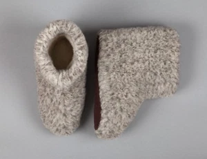 Size 11.5 - GREY - MEN'S MERINO WOOL BOOTS WARM COZY SLIPPERS MOCCASINS CHUNI - Picture 1 of 4