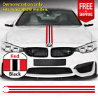 Red And Black Performance Rally Graphic Hood Bonnet Decal Vinyl Stickers Fits Bmw