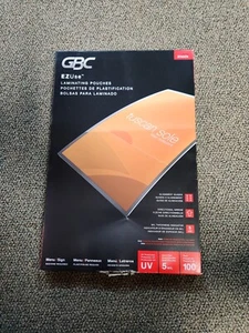 GBC 3740474CF Ezuse Thermal Laminating Pouches, 5 Mil, 11 1/2 X 17 1/2, 100/box - Picture 1 of 6