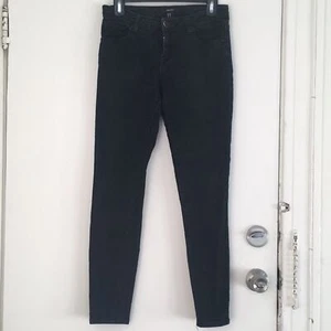 Forever 21 Damen Schwarz Denim Skinny Jeans Mid Rise Gr. 26 Freizeit Arbeit Büro - Bild 1 von 4