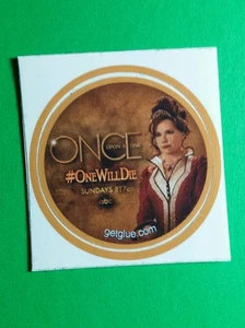 ONCE UPON A TIME ONE WILL DIE BARBARA HERSHEY TV SMALL 1.5"  GET GLUE STICKER - Picture 1 of 1