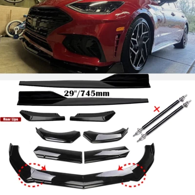 For Hyundai Sonata Front Bumper Lip Spoiler Splitter Side Skirt Rear Lip - Image 1 of 4