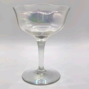 Bicchiere da champagne vintage iridescente Fostoria Sherbet dessert - Foto 1 di 5