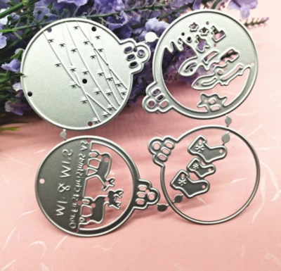 Christmas Bell Metal Cutting Die Embossing Scrapbooking Stencil DIY Paper Craft