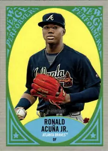 2019 Topps Heritage #NAP-17 Ronald Acuña Jr. New Age Performers - Picture 1 of 2