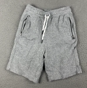 Hanna Andersson Boys Shorts 5 Slim 110 Gray French Terry Pull On Zip Pockets - Picture 1 of 6