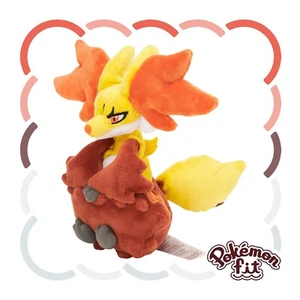 Pokemon Center Fit Plush Doll - 655 Delphox 7in Fire Fox Yellow Kalos JP Go - Picture 1 of 5