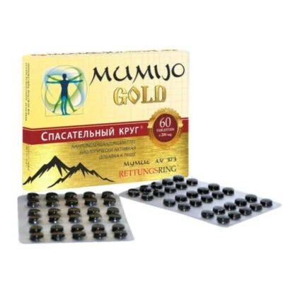 RETTUNGSRING 2mal60 Tab. Dr. Retter Mumijo Gold Hohe Qualität Shilajit Мумиё Мумие золотое