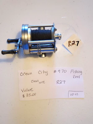 Ocean City #970 - Carrete de pesca vintage antiguo limpio - Aparejos de pesca - R27 Foto 1 de 2