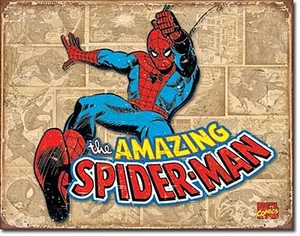 Spiderman Retro Panels metal sign 420mm x 310mm (sf) - Picture 1 of 1
