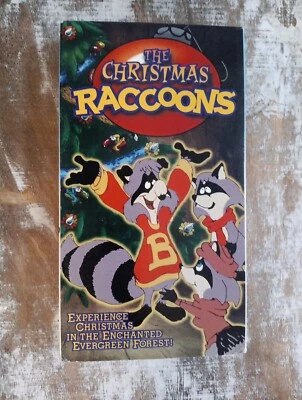 The Christmas Raccoons Rare Cartoon Oop HTF 1995 Good Times Vhs - Image 1 of 4