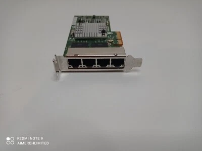 HP NC365T Quad Port RJ45 - 1Gbps Low Profile PCIe-x4 Pfsense compatible card - Image 1 of 4
