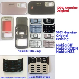 100% Genuine Original Nokia 6111,N82,6210N Keypad Front Backcover Slider Housing - Picture 1 of 22