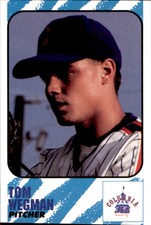 1991 Columbia Mets Play II #27 Tom Wegman Dyersville Iowa IA Baseball Card