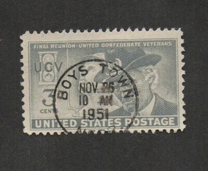 US #998, with Boys Town, Nebr., 1951 cancel. - Picture 1 of 1