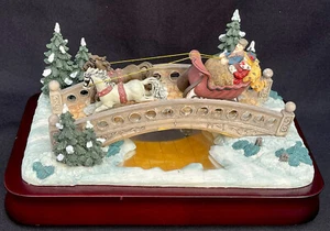 Currier & Ives ENESCO MUSICAL "Over The River.." Pferdeschlitten Schnee Weihnachten - Bild 1 von 8