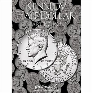 H E HARRIS 4686 Folder #4 Kennedy Half Dollar 2017-Date  Album / Book  50 cent