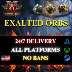 🔥Exalted Orbs Path of Exile 2 Dawn of the Hunt🔥Orbs 🔥No Bans🔥 All Platforms - Picture 1 of 1