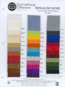 Tela Milliken Poliéster Bengalina Moire 60" Ancho Continuada por Yarda - Imagen 1 de 8