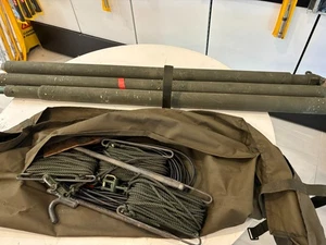 Three Section Mast With Guy Ropes, In Carry Bag, Sold As Parts ONLY - RW UK - Photo 1/9