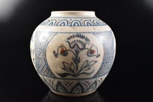 K7316: XF Chinese Colored porcelain Flower Muffle painting FLOWER VASE Ikebana - Picture 1 of 9