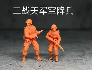 3D Printed 1/72 World War II American Hero Company 2 Person Model Unpainted-04 - Picture 1 of 1