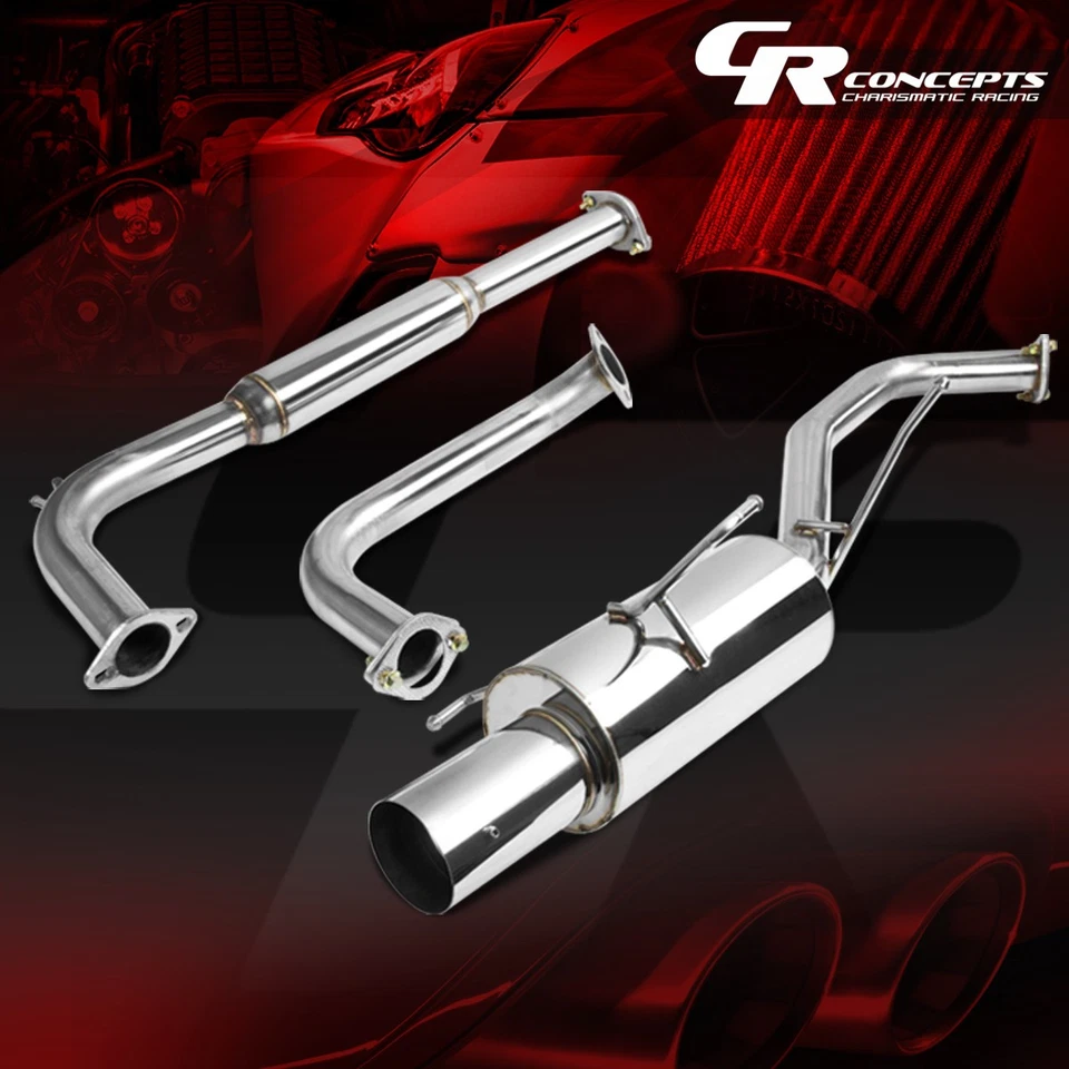 SISTEMA DE ESCAPE 4" PUNTA SILENCIADOR CATBACK RACING PARA 00-03 NISSAN MAXIMA V6 A33 4 PUERTAS Foto 1 de 1