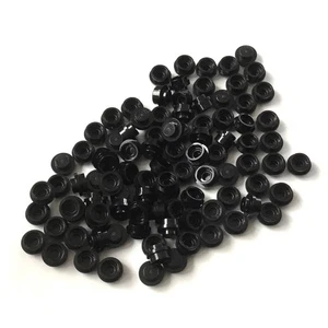 100 Lego Platten 1x1 rund schwarz NEU 4073 - Bild 1 von 1