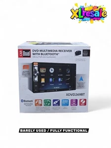 LIGERAMENTE USADO Doble XDVD269BT 6.2 LCD Pantalla Táctil Doble Din Negro Estéreo CD DVD - Imagen 1 de 8