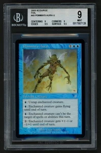 ***BGS 9 Quad++ FOIL Pemmin's Aura*** MTG Scourge Magic Kid Icarus - Picture 1 of 2