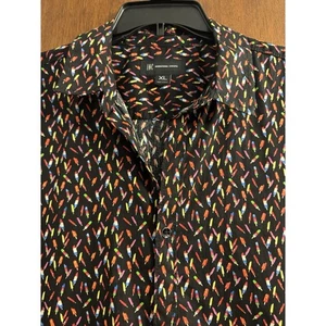 INC International Concepts Shirt XL Mens Popsicle Novelty Print Button Up - Picture 1 of 8